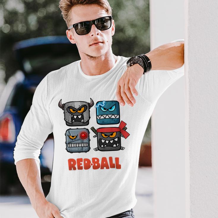 Red Ball 4 Die Schlechten Boxen Blue Langarmshirts Geschenke für Ihn