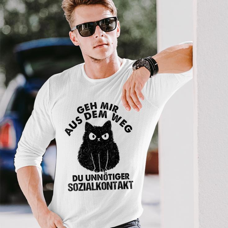 Retro Geh Mir Aus Dem Weg Du Unnötiger Sozialkontakt Geh Mir Aus Langarmshirts Geschenke für Ihn