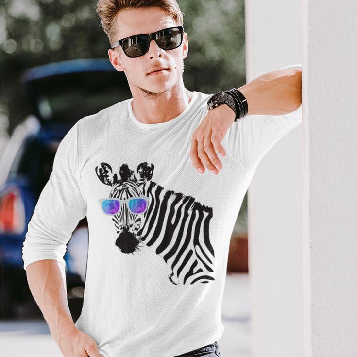 Sunglasses Zebra Hipster Zebra Langarmshirts Geschenke für Ihn