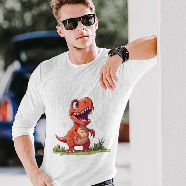 T-Rex 3Rd Birthday Dinosaur Ich Bin Schon 3 Jahre Alt Langarmshirts Geschenke für Ihn