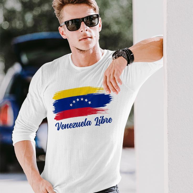 Venezuela Flag Proud Americanenezuelanenezuela Libre Langarmshirts Geschenke für Ihn