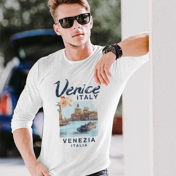 Venice Italy Enice Italiaintage Langarmshirts Geschenke für Ihn