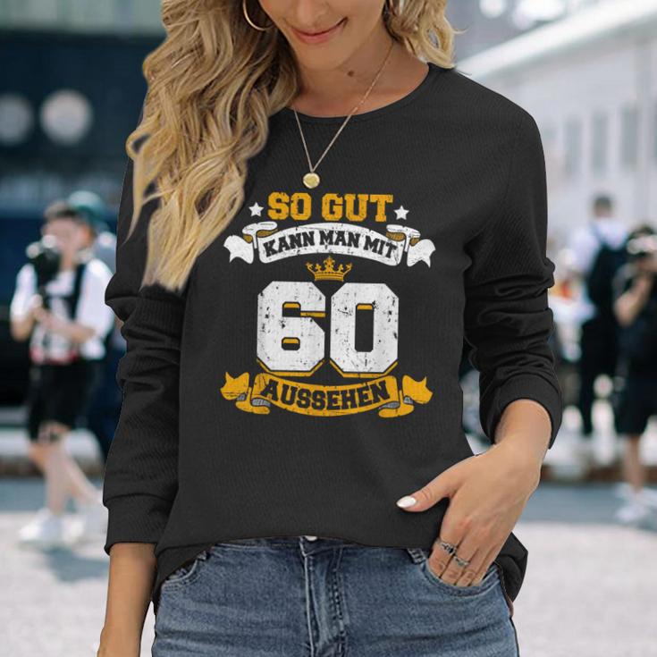 60 Birthday Slogan Langarmshirts Geschenke für Sie