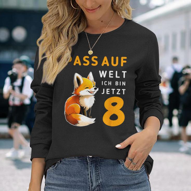 Achte Geburtstag Pass Auf Welt Ich Bin Jetzt 8 Acht Langarmshirts Geschenke für Sie