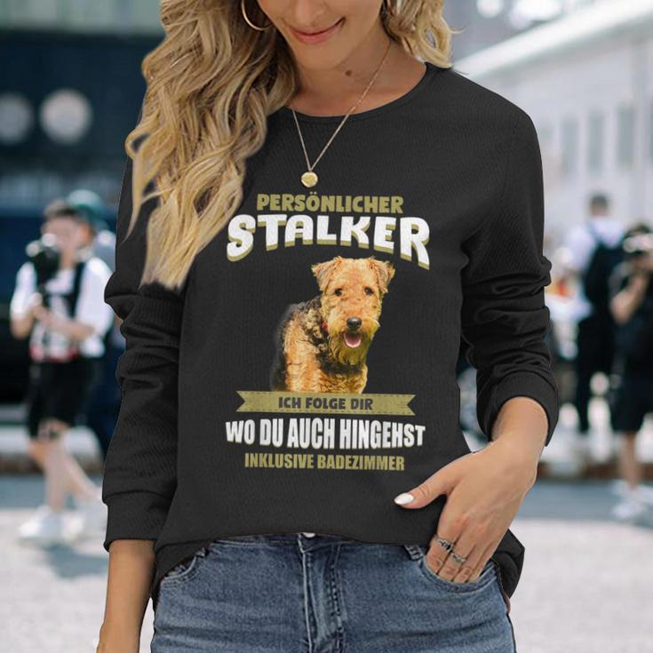 Airedale Terrier Airedale Terrier Dog Langarmshirts Geschenke für Sie