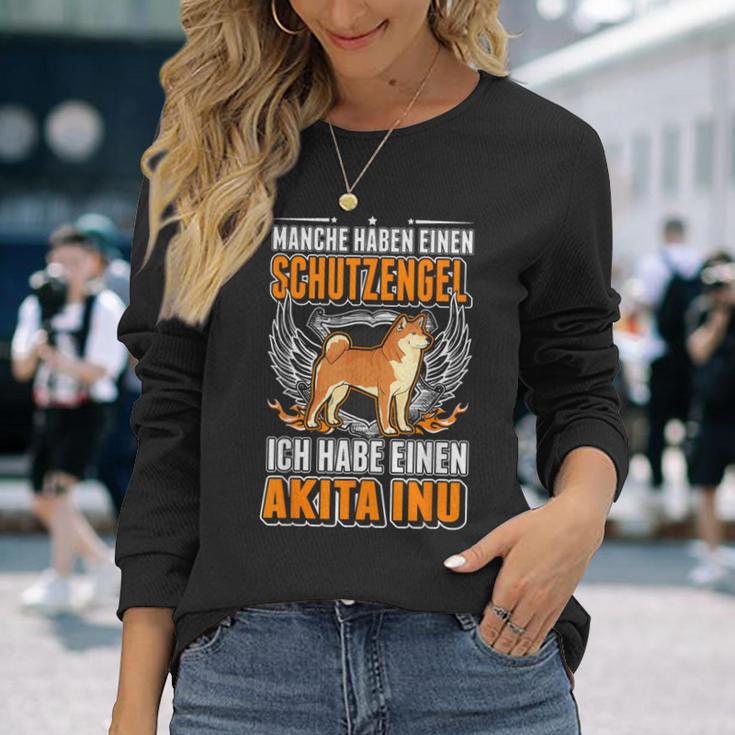 Akita Inu Guardian Angel S Langarmshirts Geschenke für Sie