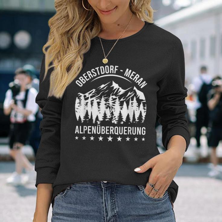 Alpenüberquerung Oberstdorf Merano E5 Alpine Crossing Langarmshirts Geschenke für Sie