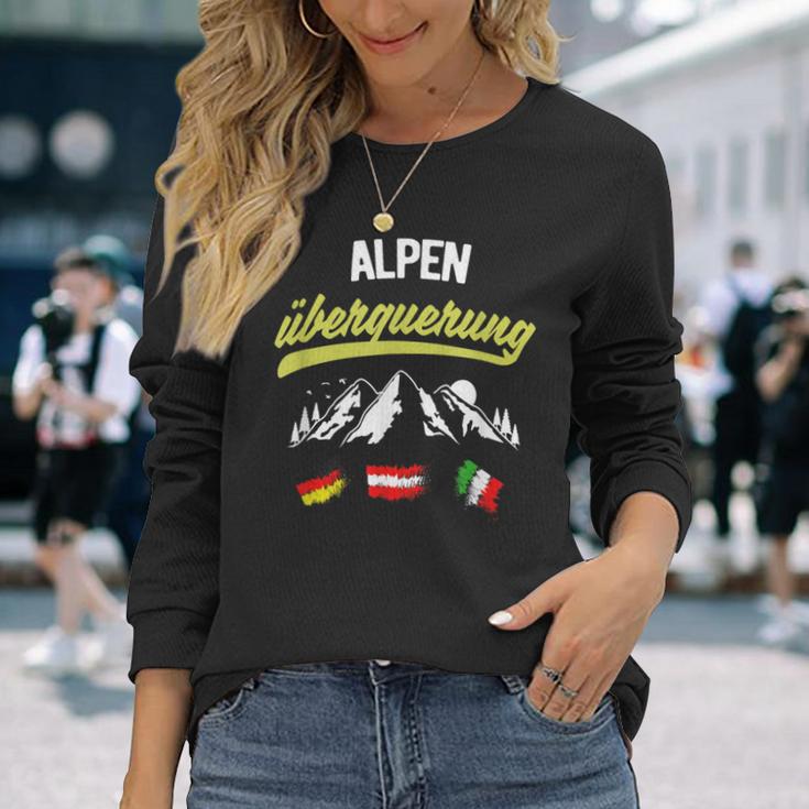 Alpine Crossing E5 Hiking Oberstdorf Nach Meran Langarmshirts Geschenke für Sie