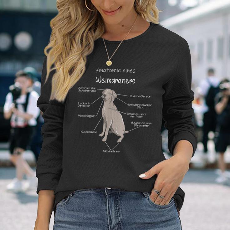 Anatomie Eines Weimaraners Weimaraner Langarmshirts Geschenke für Sie