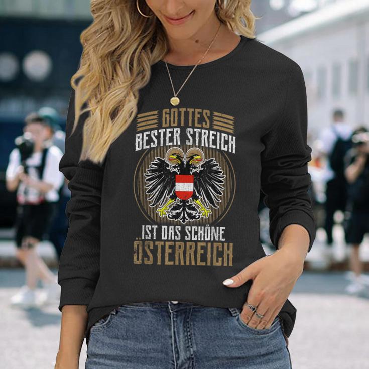 Austria Flag Costume Austria ienna Langarmshirts Geschenke für Sie