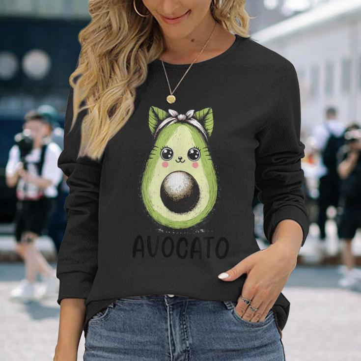 Avocado Cat Avocato Langarmshirts Geschenke für Sie