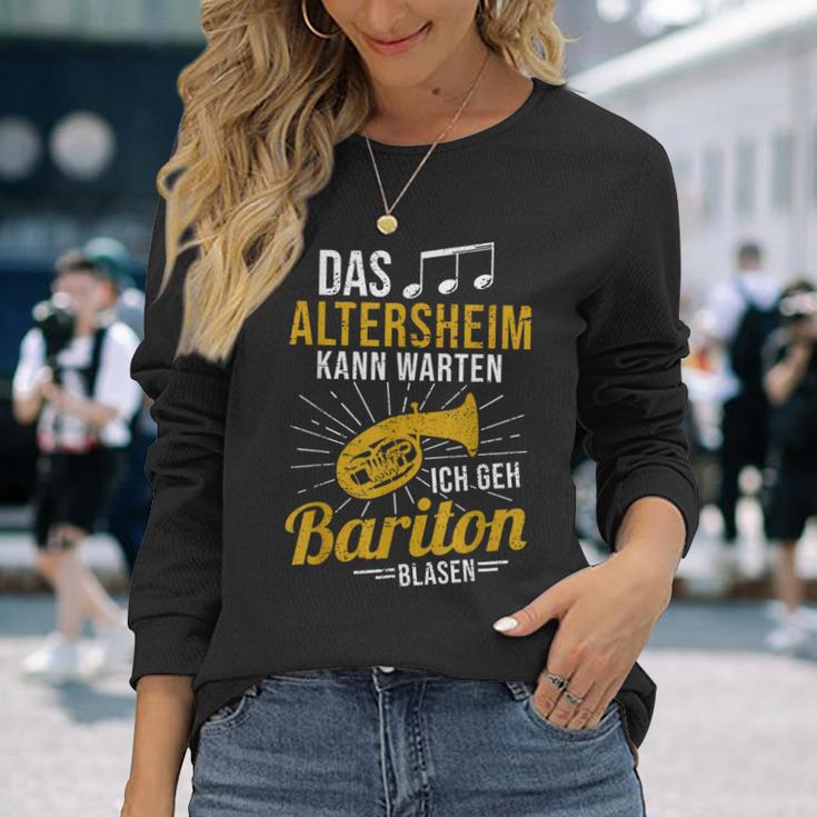 Baritone Horn Musician Das Altersheim Kann Wait Baritone Langarmshirts Geschenke für Sie