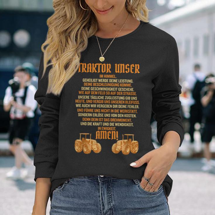 Bauer Traktor Unser Landwirt Landwirte Langarmshirts Geschenke für Sie