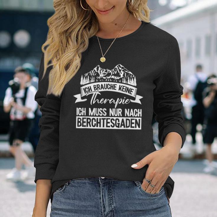 Berchtesgaden Keine Therapie Saying Watzmann Gipfel Hiking S Langarmshirts Geschenke für Sie