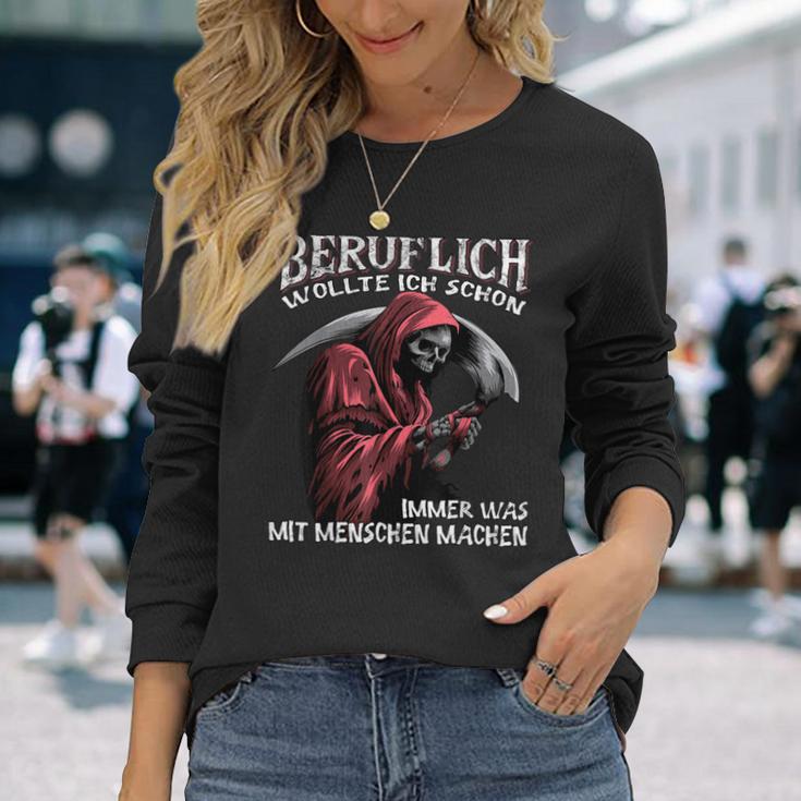 Beruflich Wollte Ich Schon Immer Was Mit Menschen Machen Half Sleeve Langarmshirts Geschenke für Sie