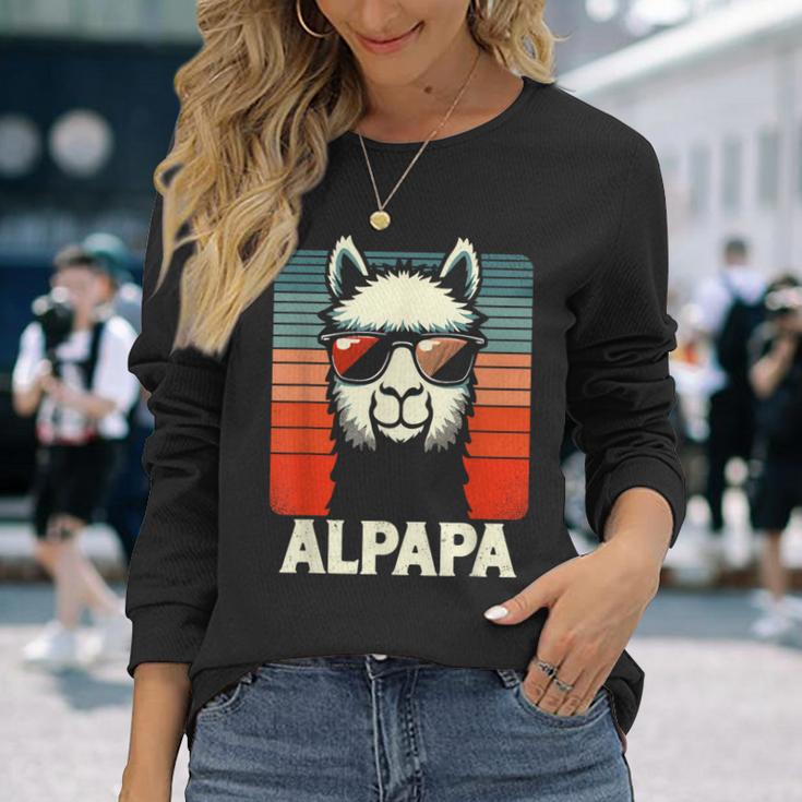 Bester Papa Alpapa Alpaka Frischgebackener Papaatertag Langarmshirts Geschenke für Sie