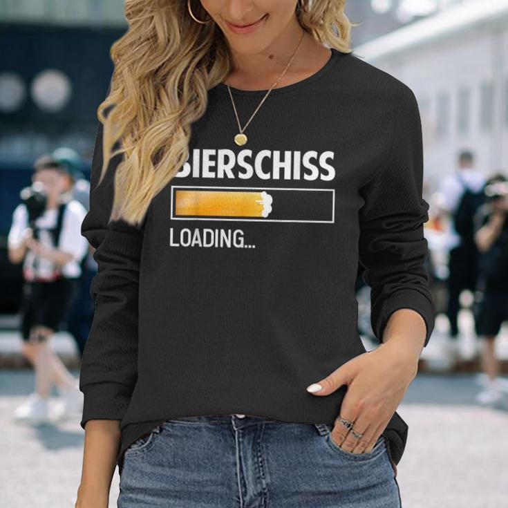 Bierschiss Saufen Bier Malle Joke Saying Langarmshirts Geschenke für Sie