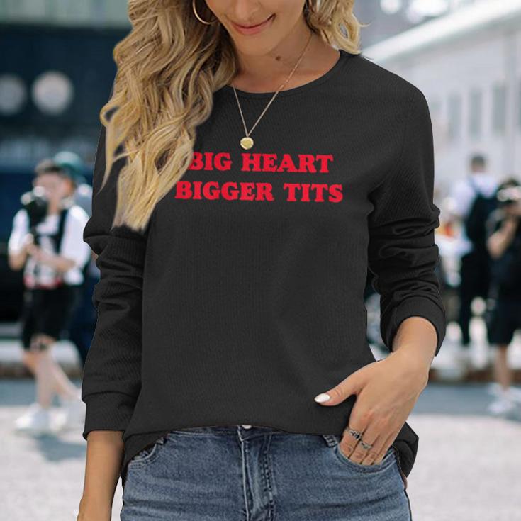 Big Heart Bigger Tits Langarmshirts Geschenke für Sie