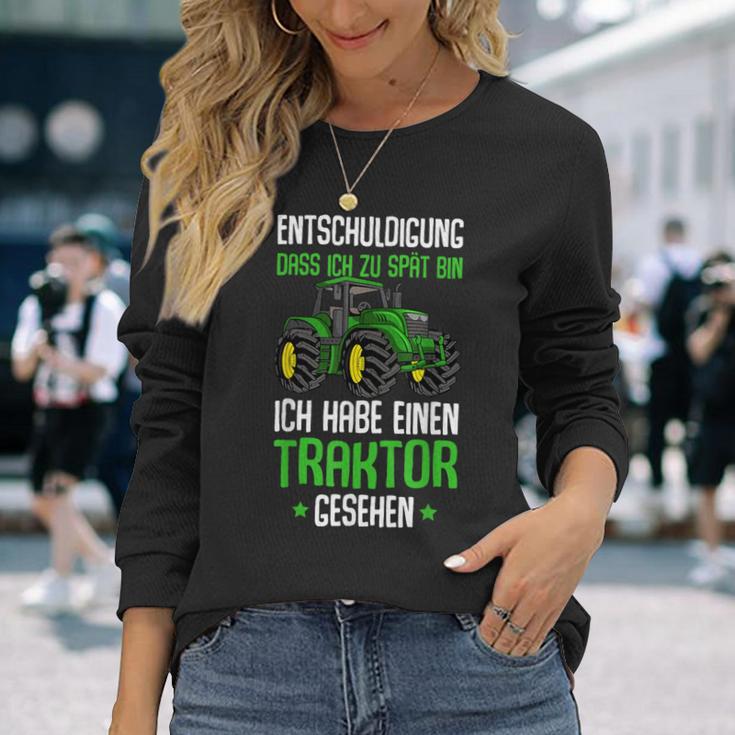 Children's Entschuldigung Das Ich Zu Late Tractor Langarmshirts Geschenke für Sie