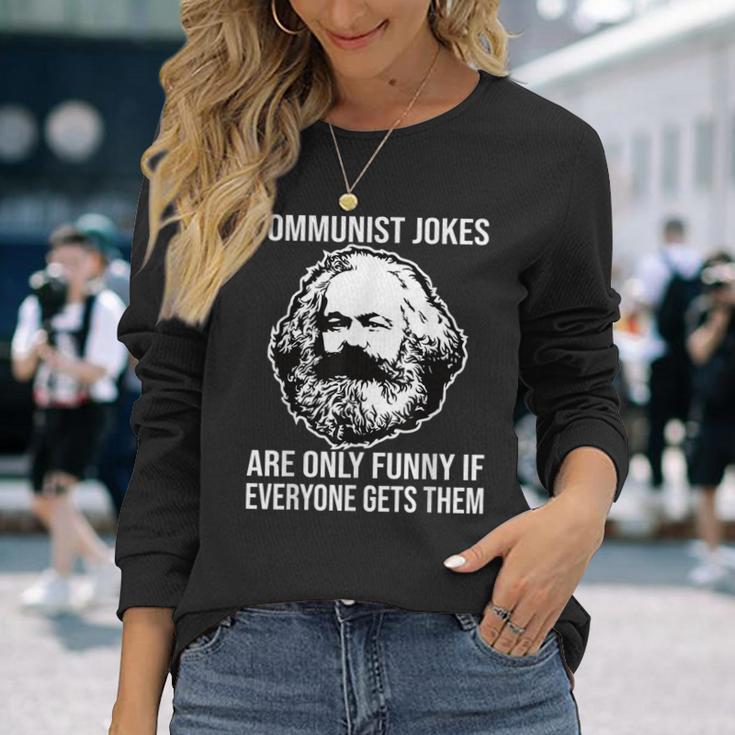 Communism Memes Socialism Marxism Karl Marx Langarmshirts Geschenke für Sie