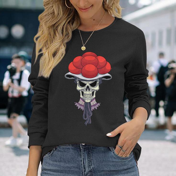 Cool Skull Bollenhut Forest Skull Langarmshirts Geschenke für Sie