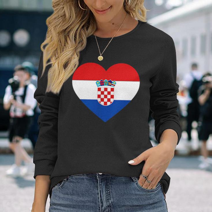 Croatia Flag Croatia Children's Croatia Hrvatska Langarmshirts Geschenke für Sie