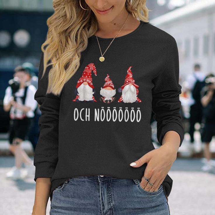 Cute Grumpy Christmas Xmas Gnome Slogan Langarmshirts Geschenke für Sie