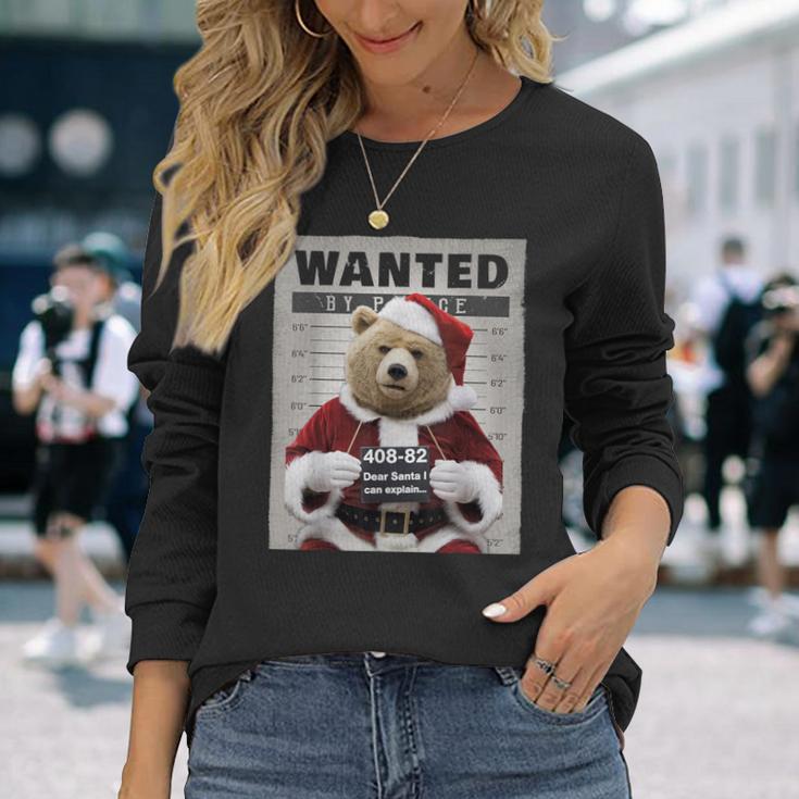 Dear Santa I Can Explain Lustiges Weihnachten Bär Langarmshirts Geschenke für Sie