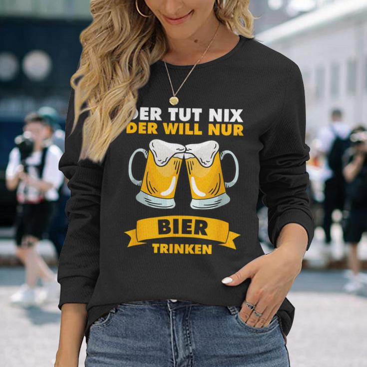 Der Tut Nix Der Will Nur Biertrinken Langarmshirts Geschenke für Sie