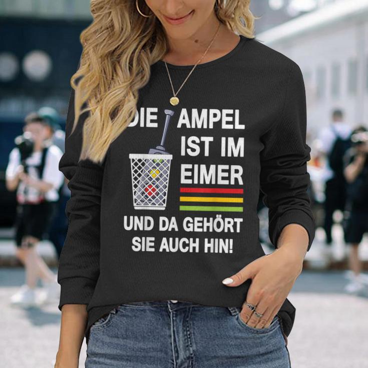 Die Ampel Ist Im Eimer Rücktritt Die Ampel Muss Weg German Langarmshirts Geschenke für Sie