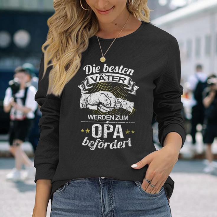 “Die Bestenäter Werden Zum Opa Befördert” Men’S Langarmshirts Geschenke für Sie