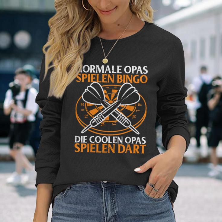 With Die Coolen Grandpas Spielen Dart Grandpa Dart Player Langarmshirts Geschenke für Sie