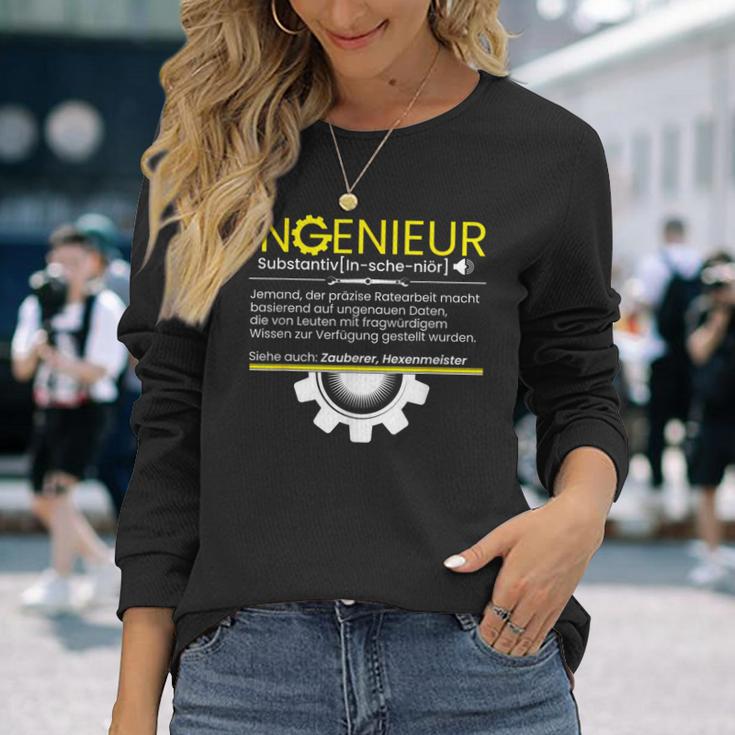 Dipl Ing Engineer Ingenieur Definition Langarmshirts Geschenke für Sie