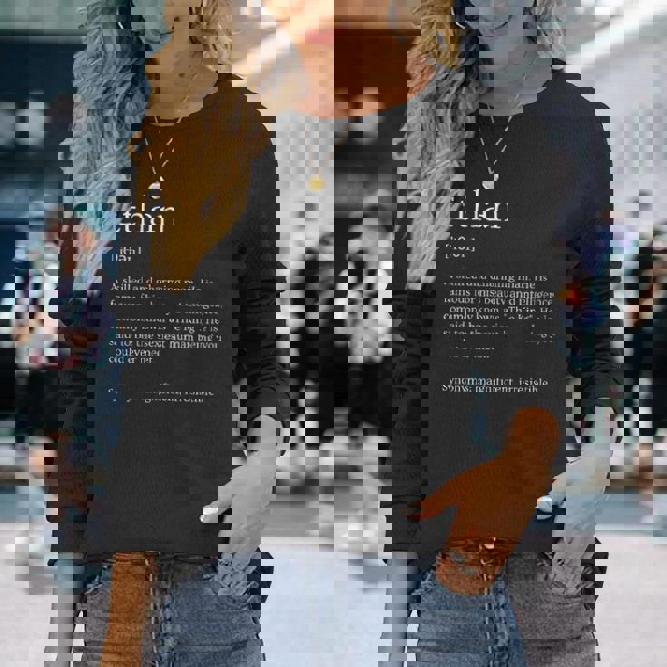 Donna Nome Ethan Divertente Significato Nome Personalizzato Ethan Con Collo A Maglietta a maniche lunghe Regalos para ella