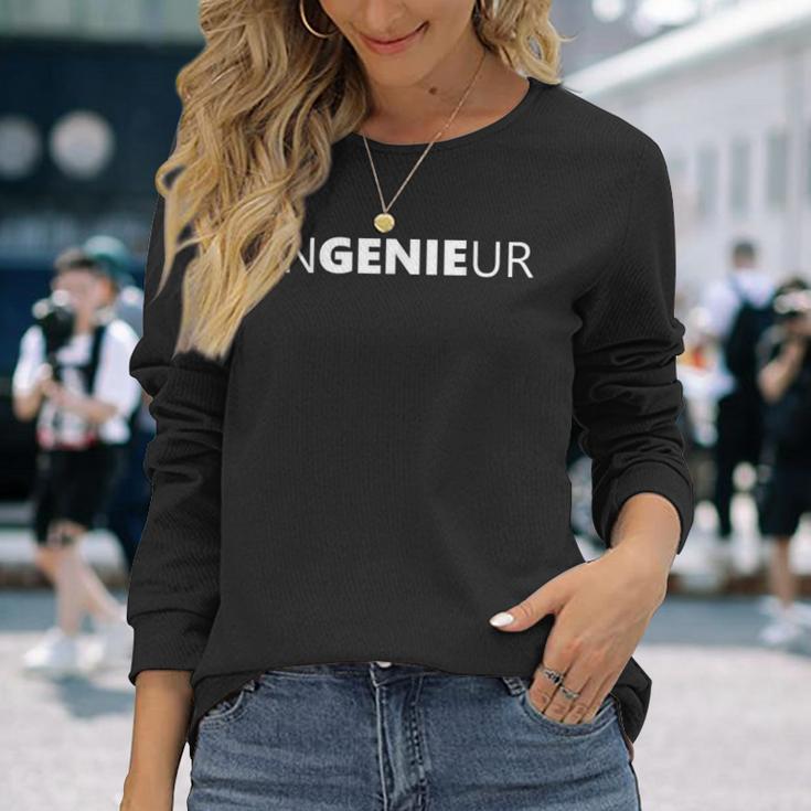 Engineer Genie Technik Student Langarmshirts Geschenke für Sie