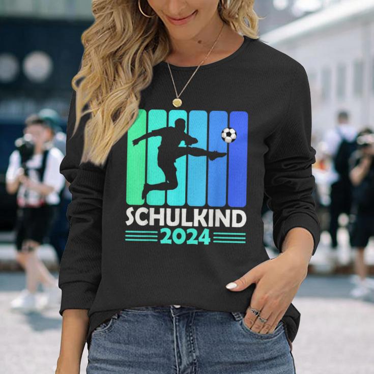 First Day Of School Schulkind 2024 Schulanfang Junge Fussball Langarmshirts Geschenke für Sie