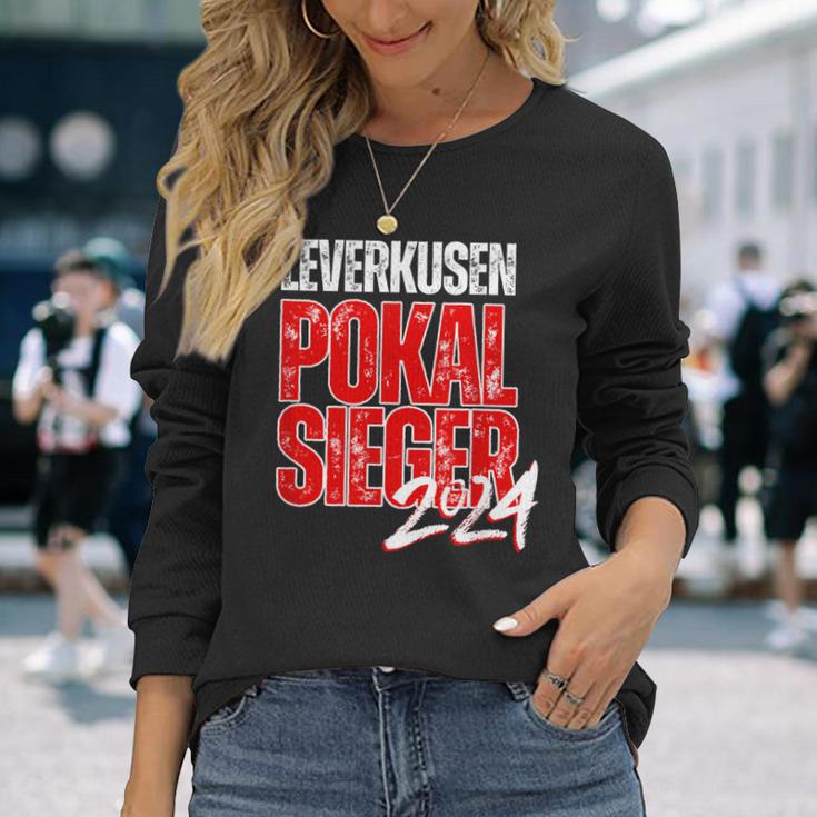 Football Cup Winner Leverkusen Fan Unbeaten Double Langarmshirts Geschenke für Sie