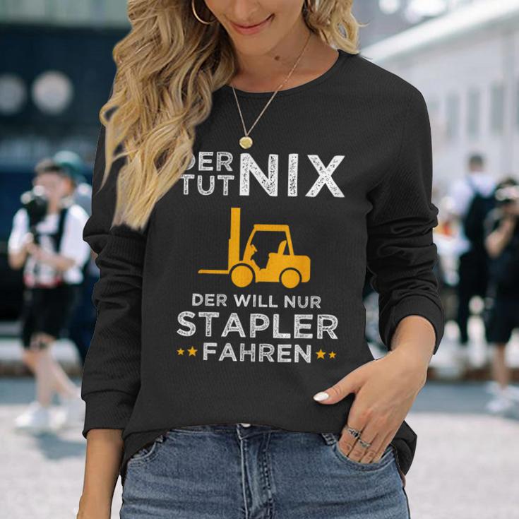 Forklift Driver Forklift Truck Warehouse Langarmshirts Geschenke für Sie