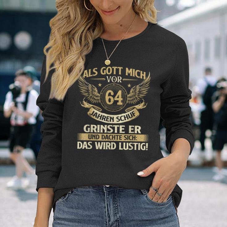 Als Gott Michor 64 Jahren Schuf Birthday Langarmshirts Geschenke für Sie