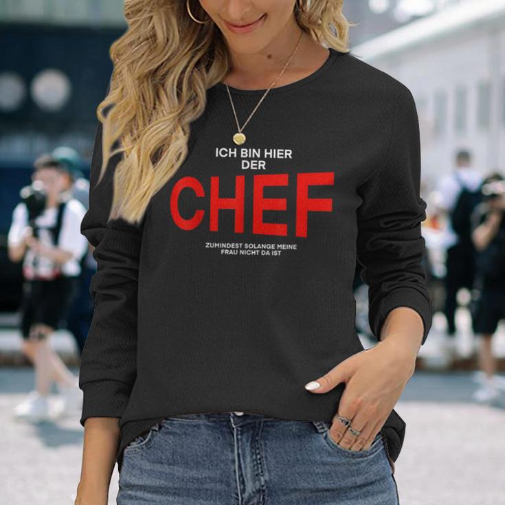 Manager Ich Bin Hier Der Chef Langarmshirts Geschenke für Sie