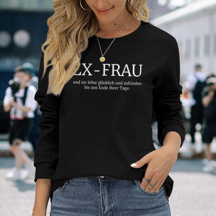 Ex Frau Scheidungs Outfit Separation Divorced Langarmshirts Geschenke für Sie