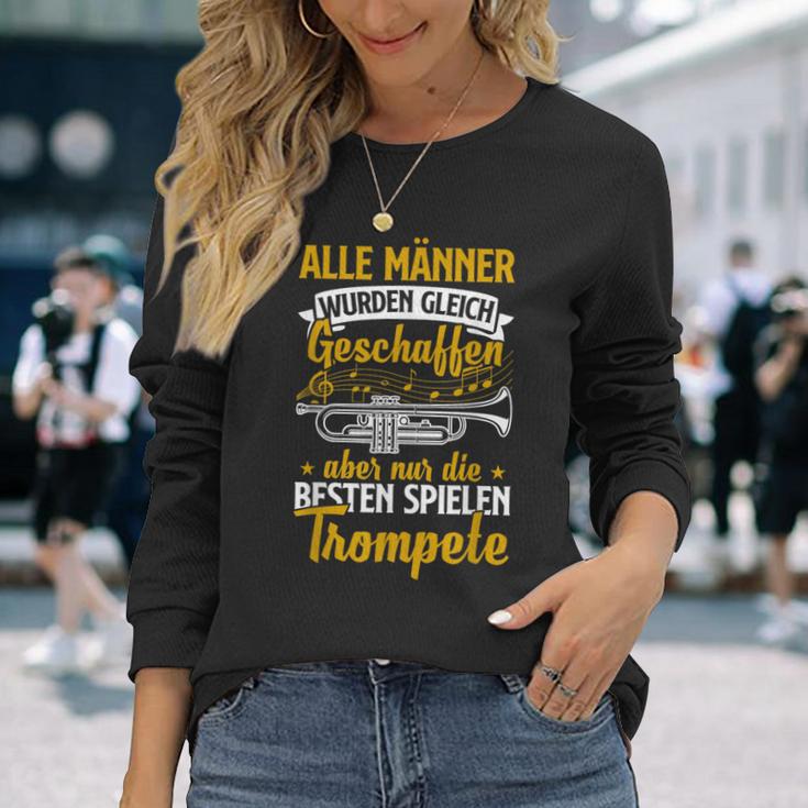 Musician Die Beste Spielen Trumpet Langarmshirts Geschenke für Sie