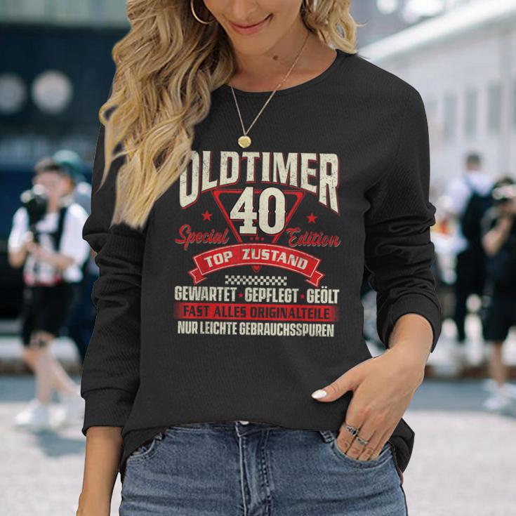 Oldtimer 40 Jahre Birthday Langarmshirts Geschenke für Sie