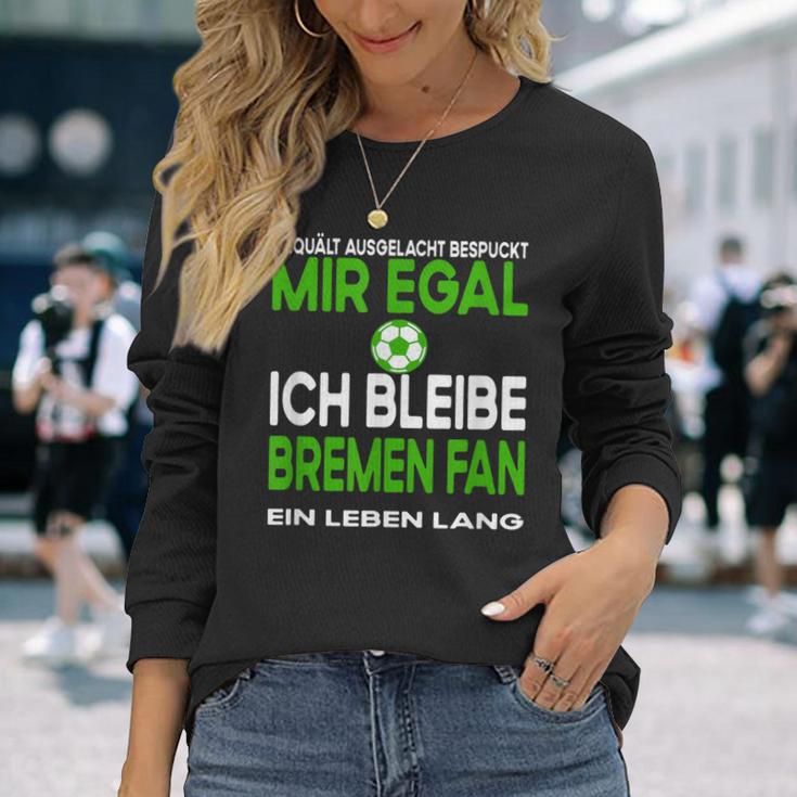 Fußball Fußballfan Aus Bremen Sport Hobbyerein Casual Langarmshirts Geschenke für Sie