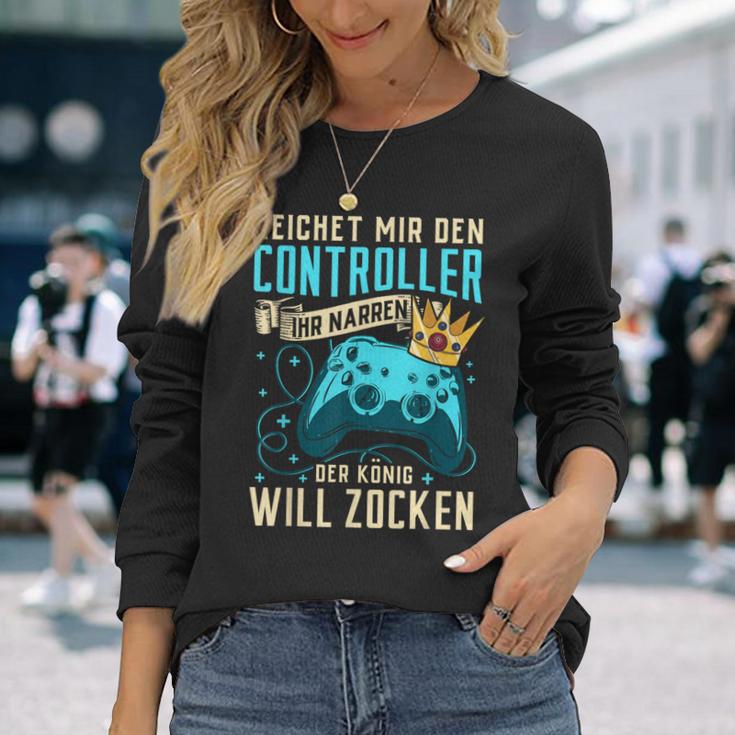 Gambling Gaming Controller Gamer Rpg Langarmshirts Geschenke für Sie