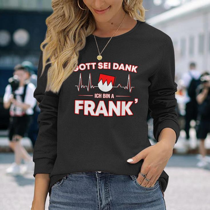 Gott Sei Danke Ich Bin A Frank Für Stolze Franken Langarmshirts Geschenke für Sie