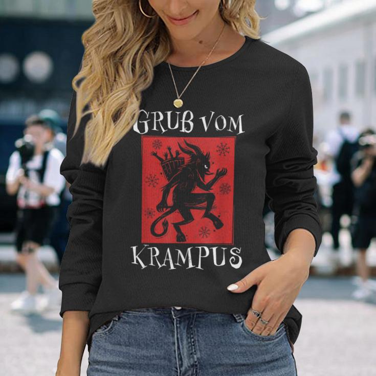 Greetingsom Krampus Santa Claus Kramperl Perchten Krampus S Langarmshirts Geschenke für Sie