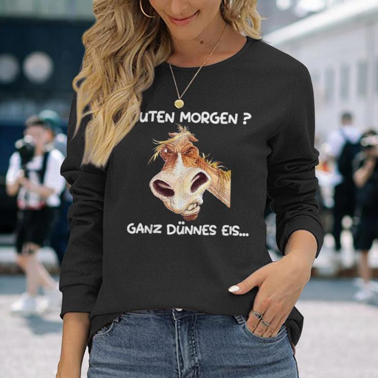 Guten Morgen Ganz Thin Eis Langarmshirts Geschenke für Sie