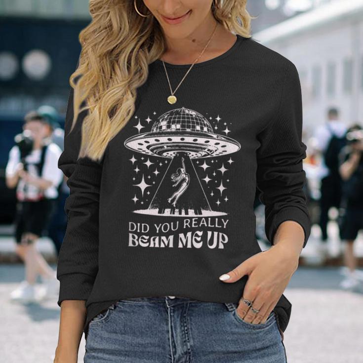 Hast Du Mich Wirklich Hochgestrahlt Ufo Langarmshirts Geschenke für Sie