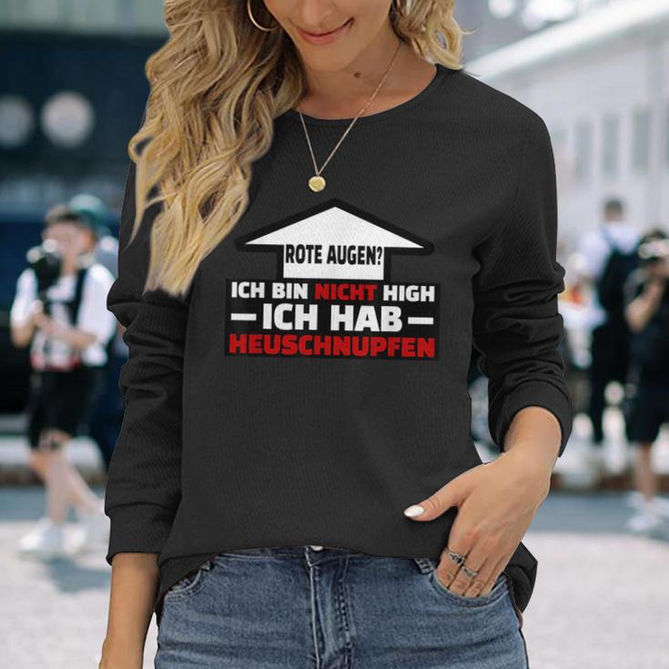 Ich Hab Heuschnupfen Red Eyes Meme Langarmshirts Geschenke für Sie